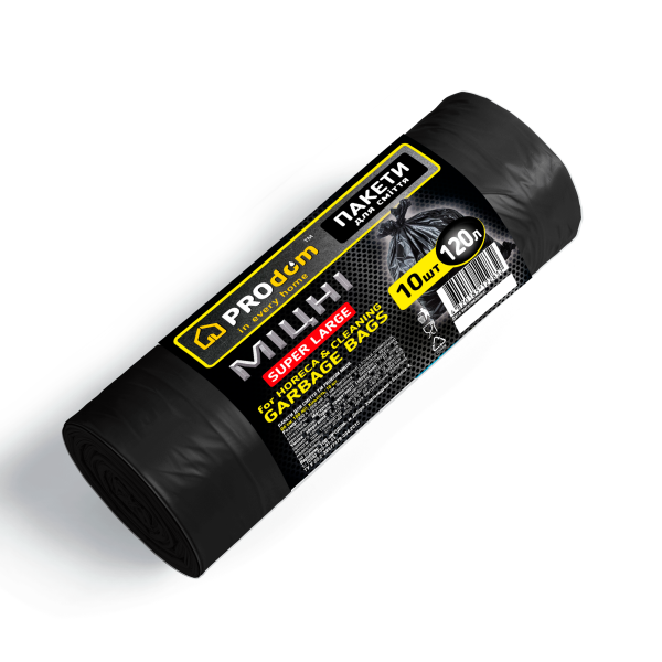 Пакети для сміття 120*10 МІЦНІ  ТМ PROdom