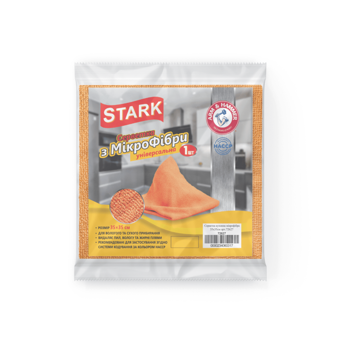 Серветки з мікрофібри універсальні1шт TM STARK35*35
