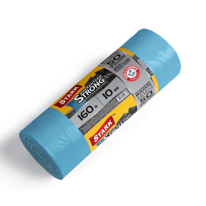Пакети для сміття 160х10 STARK міцні сині