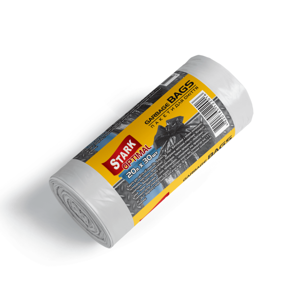 Пакети для сміття 20*30 БІЛІ ТМ Stark Optimal