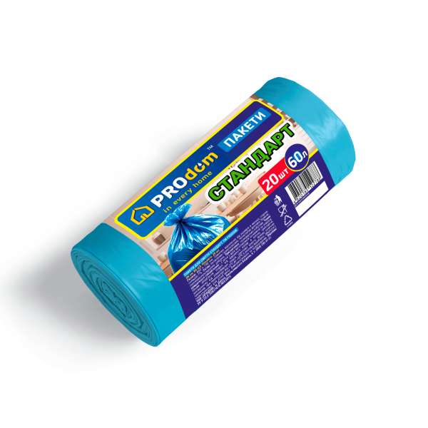 Пакети для сміття 60*20 СТАНДАРТ  ТМ PROdom