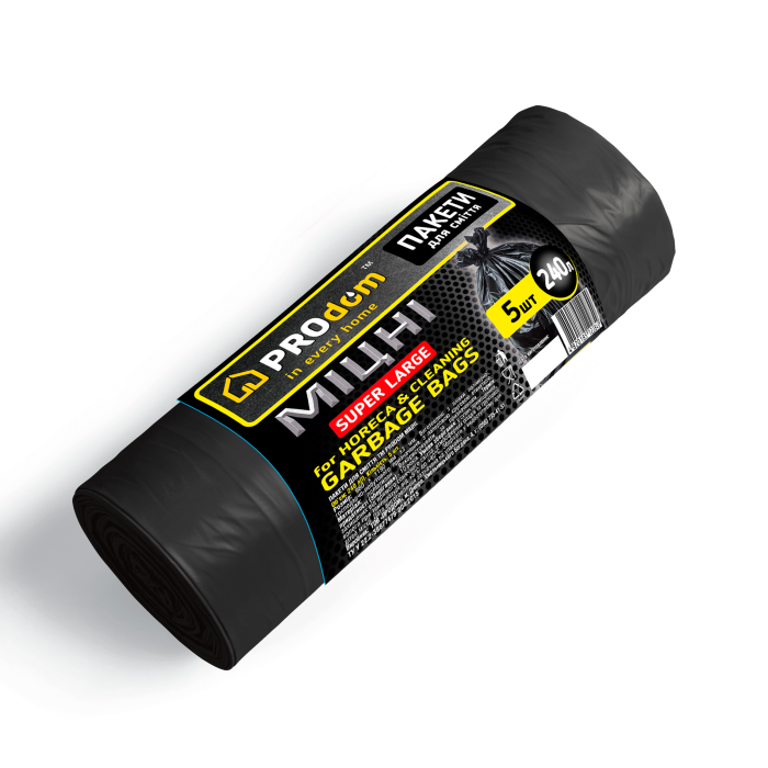 Пакети для сміття 240*5 МІЦНІ  ТМ PROdom