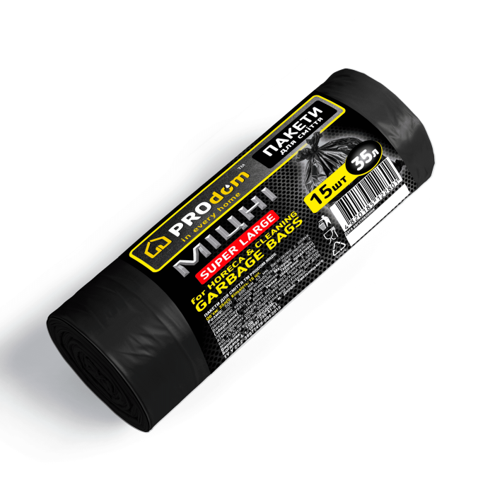 Пакети для сміття 35*15 МІЦНІ  ТМ PROdom