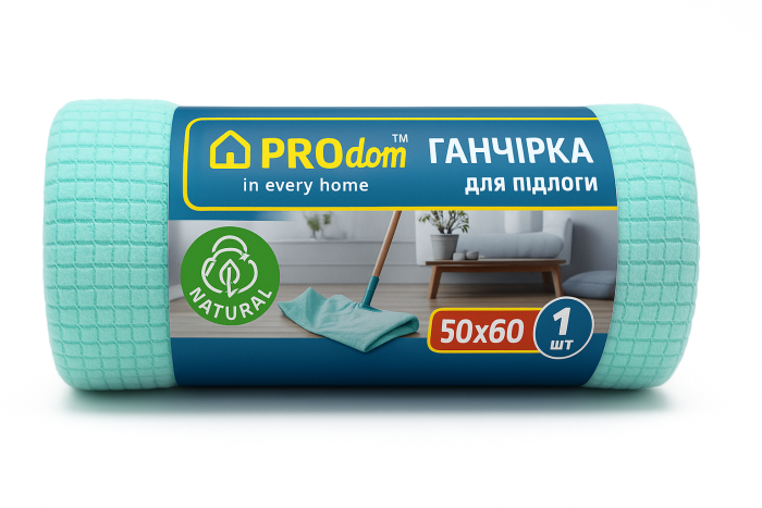 Ганчірка для підлоги ТМ PROdom НАТУРАЛ